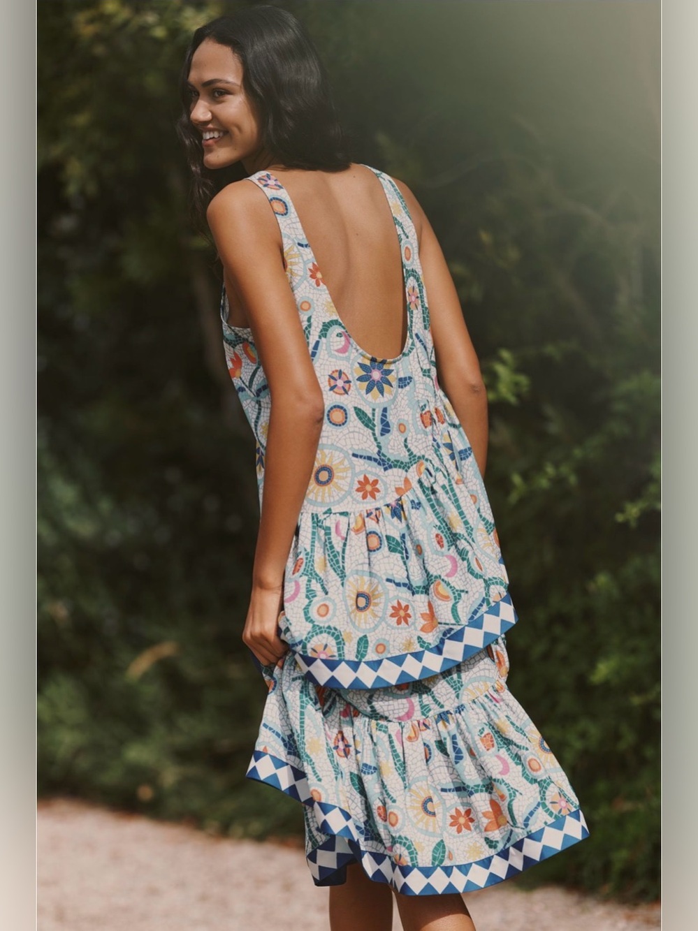 Anthropologie Celandine Casa Batillo Tiered Dress NWT - Picture 4 of 6